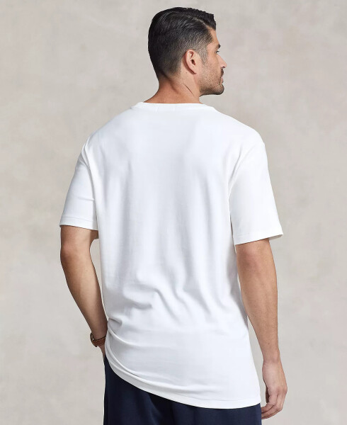 Men's Big & Tall Soft Cotton Crewneck T-Shirt White - 2