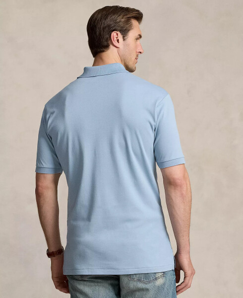 Men's Big & Tall Soft Cotton Polo Shirt Vessel Blue - 2