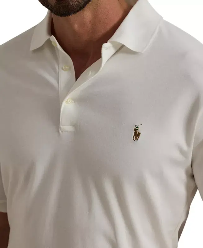 Men's Big & Tall Solid Polo Shirt - Cafe Brown - 23