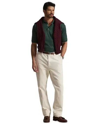 Men's Big & Tall Solid Polo Shirt - Scotch Pine Heather - POLO RALPH LAUREN (1)