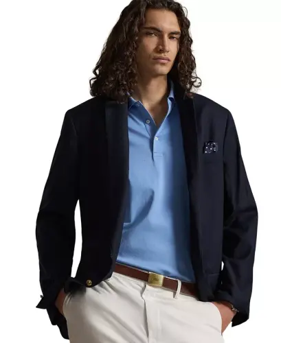 Men's Big & Tall Solid Polo Shirt - Sky Blue - 3