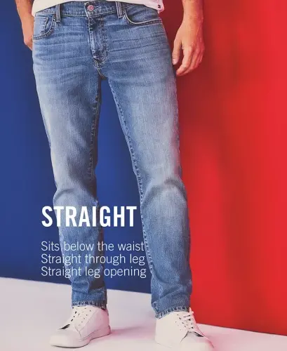Men's Big & Tall Straight Fit Stretch Jeans - 6