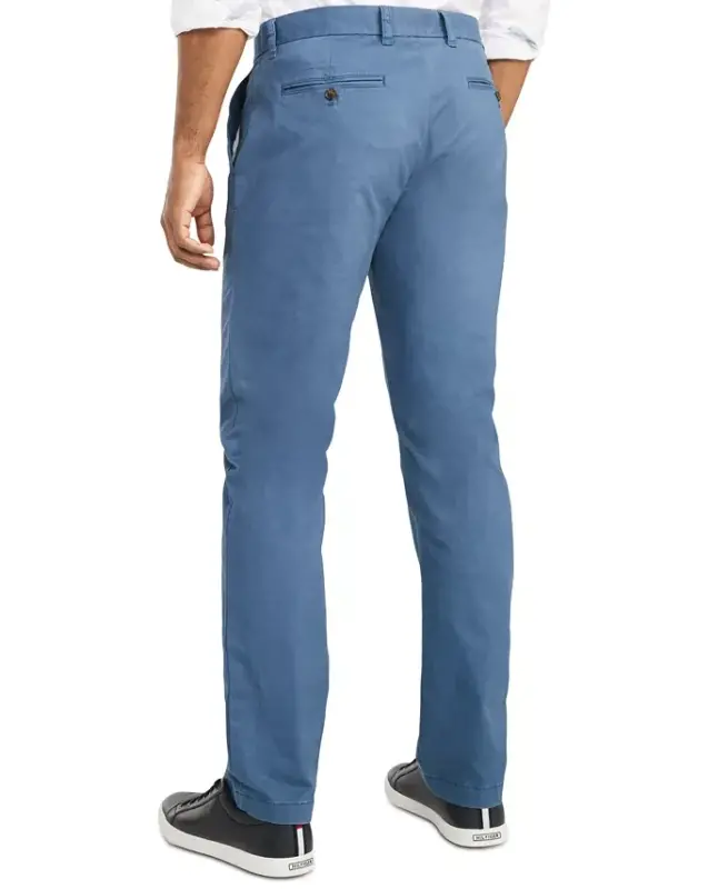 Men's Big & Tall TH Flex Stretch Custom-Fit Chino Pants-Bayhead Blue - 2