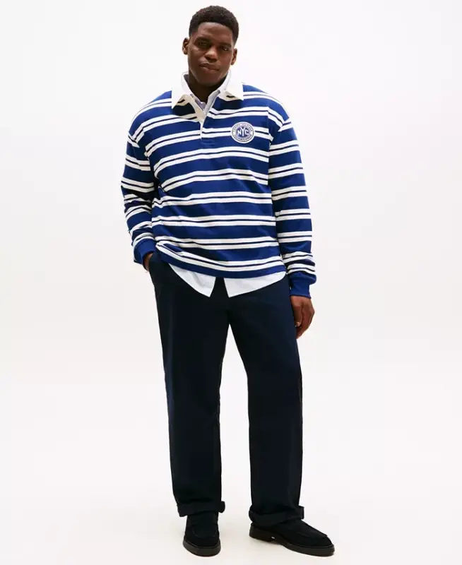 Men's Big & Tall TH Flex Stretch Custom-Fit Chino Pants - Desert Sky - 4