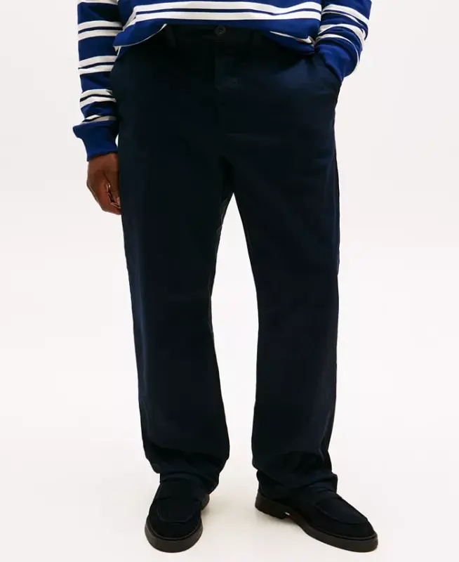 Men's Big & Tall TH Flex Stretch Custom-Fit Chino Pants - Desert Sky - TOMMY HILFIGER