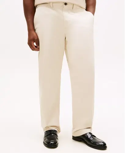 Men's Big & Tall TH Flex Stretch Custom-Fit Chino Pants-Sand Khaki - 2
