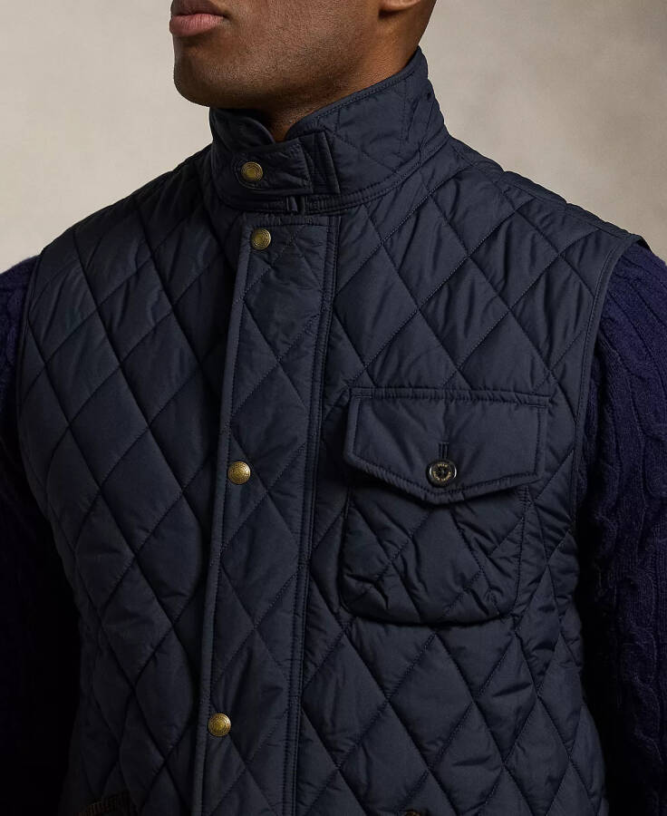 Men's Big & Tall The Beaton Quilted Utility Vest Navy - 3