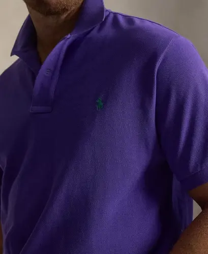 Men's Big & Tall The Iconic Mesh Polo Shirt - Cabana Purple - 3
