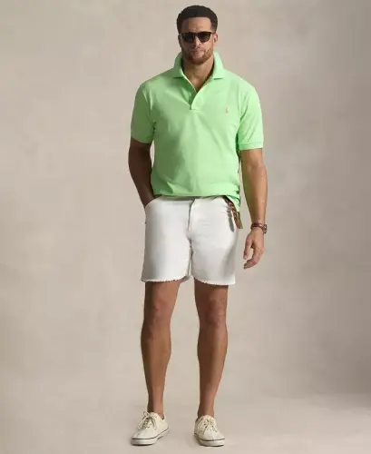 Men's Big & Tall The Iconic Mesh Polo Shirt - Cruise Lime - POLO RALPH LAUREN (1)