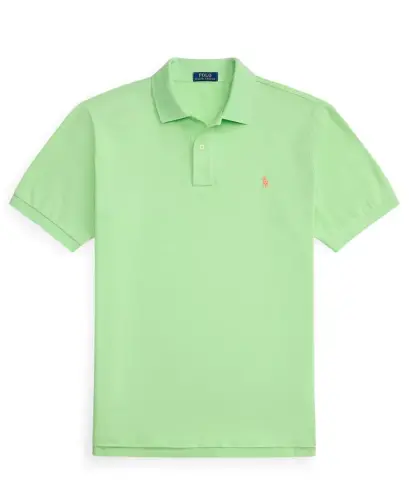 Men's Big & Tall The Iconic Mesh Polo Shirt - Cruise Lime - 5