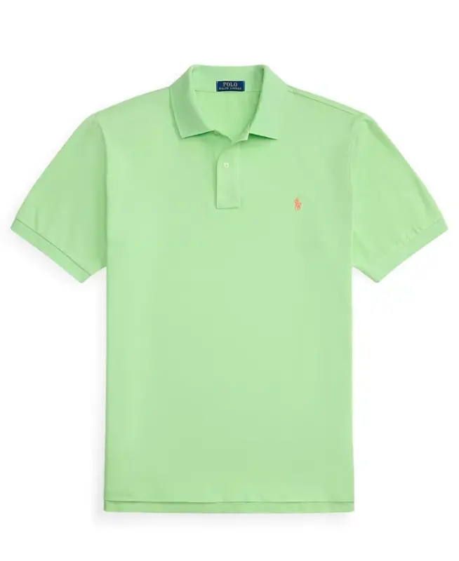 Men's Big & Tall The Iconic Mesh Polo Shirt - Cruise Lime - 5