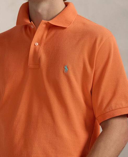 Men's Big & Tall The Iconic Mesh Polo Shirt Orange - 3