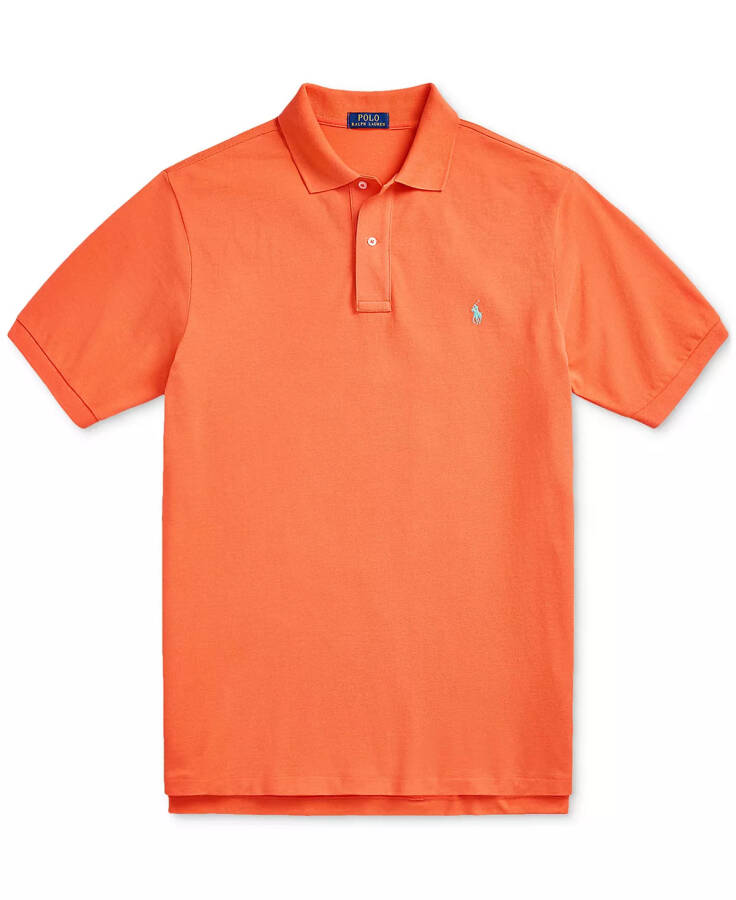 Men's Big & Tall The Iconic Mesh Polo Shirt Orange - 5