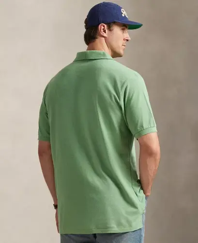 Men's Big & Tall The Iconic Mesh Polo Shirt - Outback Green - 4