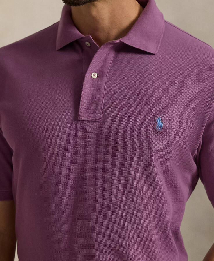 Men's Big & Tall The Iconic Mesh Polo Shirt Purple - 3