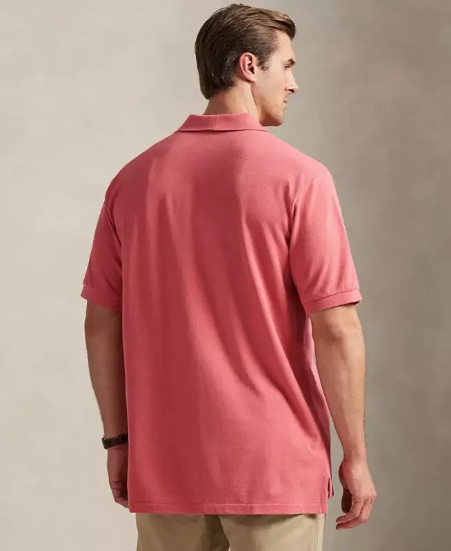 Men's Big & Tall The Iconic Mesh Polo Shirt - Red Sky - 4