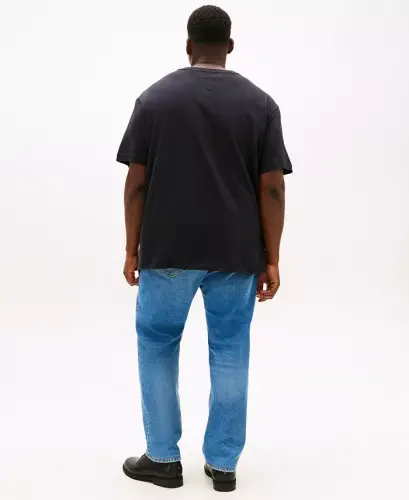 Men's Big & Tall Tino Logo Qisqa Yengli Futbolka - To'q Sable - TOMMY HILFIGER (1)