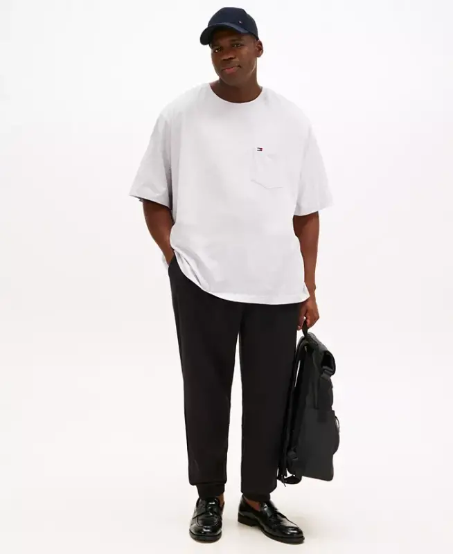 Men's Big & Tall Tommy Crew Neck Pocket T-Shirt - 2