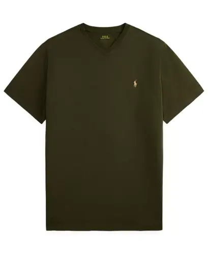Men's Big & Tall V-Neck T-Shirt - COMPANY OLIVE/C8526 - 3