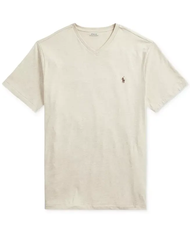 Men's Big & Tall V-Neck T-Shirt - Expedition Dune Heather - 5