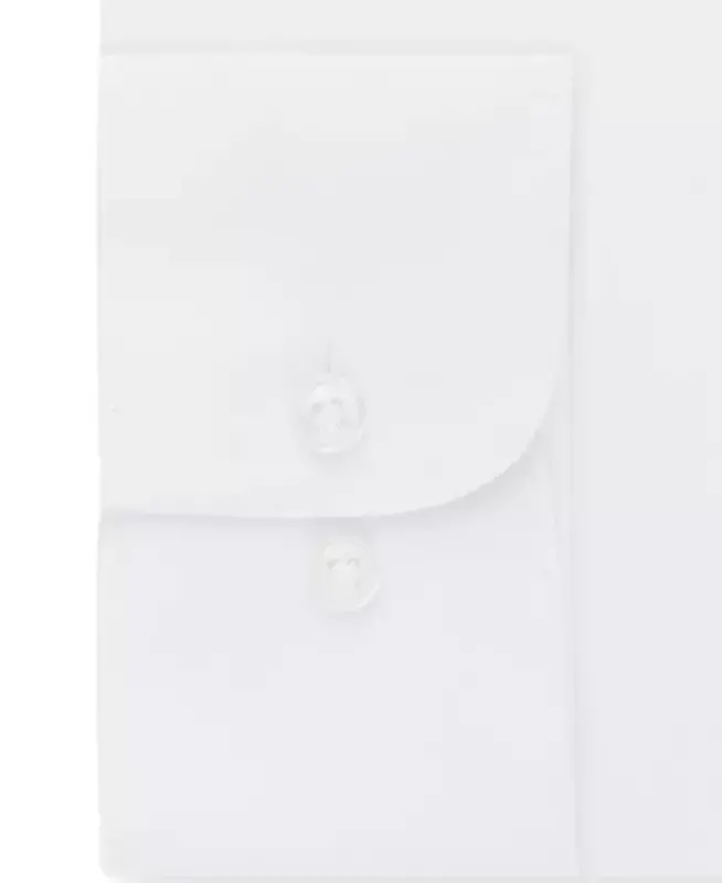 Men's Bigger Fit Wrinkle Free Poplin Solid Dress Shirt - 2