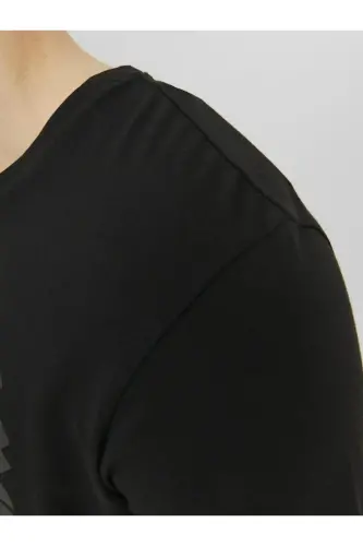 Men's Bike Collar Logo Printed T-Shirt - 3