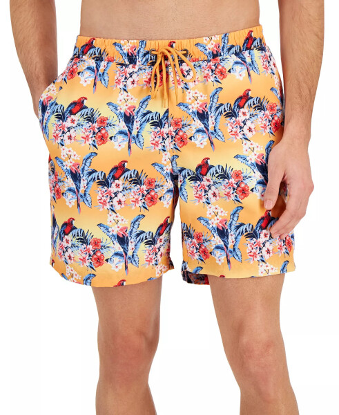 Men's Bird Tropical Floral-Print Quick-Dry 7