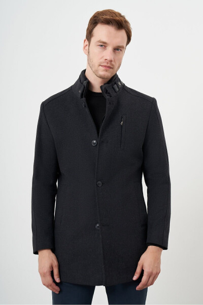 Men's Bird's Eye Pattern Coat - 1