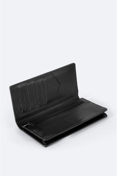 Men's Black 100% Leather Wallet B009561 - 3