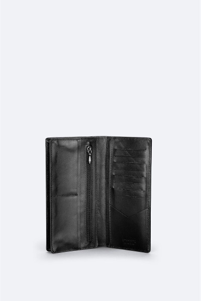 Men's Black 100% Leather Wallet B009561 - 4