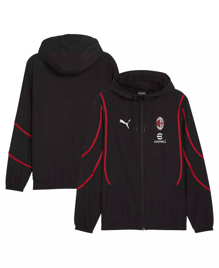 Men's Black AC Milan 2024/25 Pre-Match Anthem dryCELL Full-Zip Hoodie Jacket Black - 1