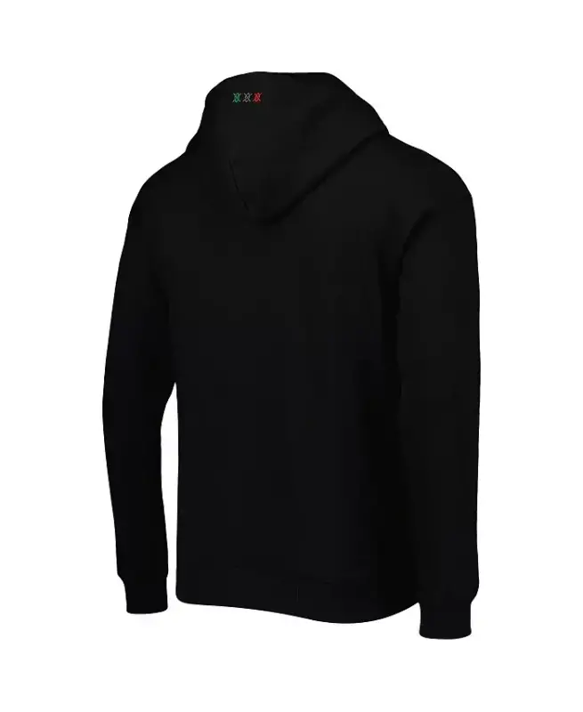Men's Black Ajax Daily Paper Pullover Hoodie-Black - 2