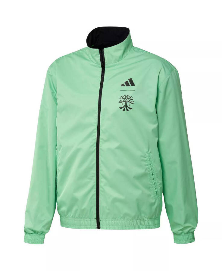 Men's Black and Green Austin FC 2023 On-Field Anthem Full-Zip Reversible Team Jacket Black, Green - 5