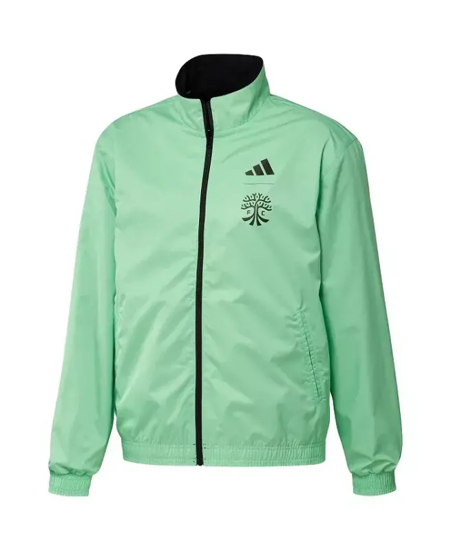 Men's Black and Green Austin FC 2023 On-Field Anthem Full-Zip Reversible Team Jacket-Black, Green - 4