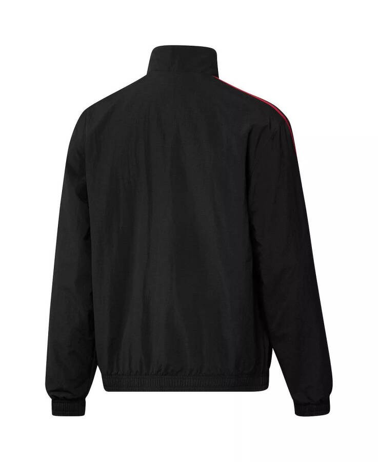 Men's Black and Red Atlanta United FC 2023 On-Field Anthem Full-Zip Reversible Team Jacket Black, Red - 4