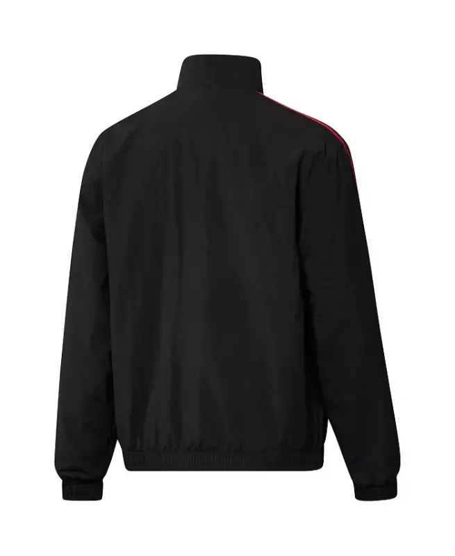 Men's Black and Red Atlanta United FC 2023 On-Field Anthem Full-Zip Reversible Team Jacket-Black, Red - 3