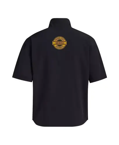 Men's Black Arizona State Sun Devils 2024 Half-Zip Short Sleeve Training Jacket-Black - ADIDAS (1)