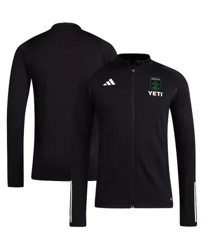 Men's Black Austin FC 2023 On-Field AEROREADY Full-Zip Training Top-Black - ADIDAS (1)
