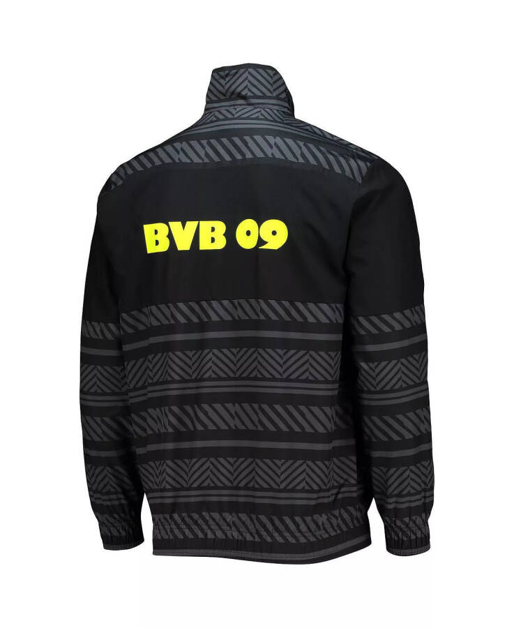 Men's Black Borussia Dortmund 2022/23 Pre-Match Full-Zip Jacket Black - 2