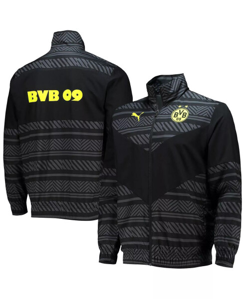 Men's Black Borussia Dortmund 2022/23 Pre-Match Full-Zip Jacket Black - 4