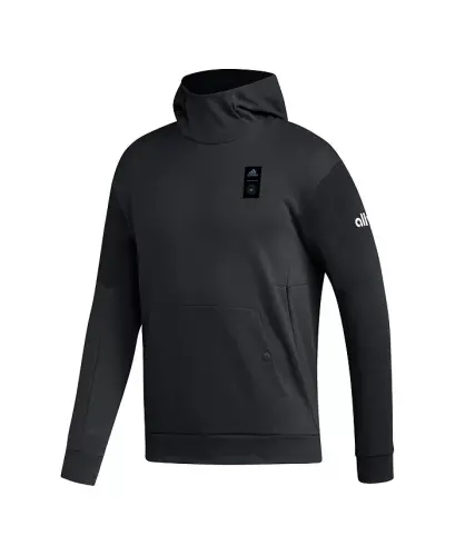 Men's Black Charlotte FC 2023 Player Travel Pullover Hoodie-Black - 3