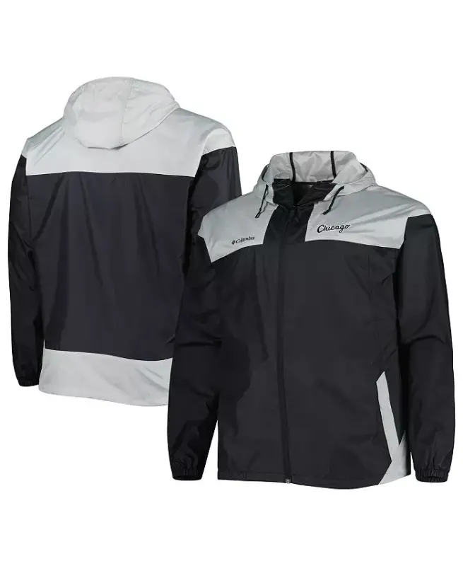 Men's Black Chicago White Sox Flash Forward Challenger Omni-Shade Full-Zip Windbreaker-Black - 2