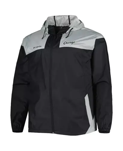 Men's Black Chicago White Sox Flash Forward Challenger Omni-Shade Full-Zip Windbreaker-Black - 3