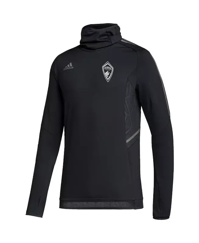 Men's Black Colorado Rapids COLD.RDY Raglan Warmup Pullover Jacket-Black - 3