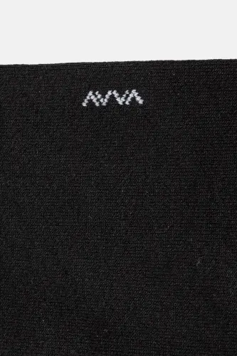 Men's Black Cotton Ankle Socks B008556-Black - 3
