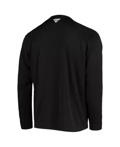 Men's Black Florida State Seminoles Terminal Tackle Omni-Shade Raglan Long Sleeve T-shirt-Black - 3