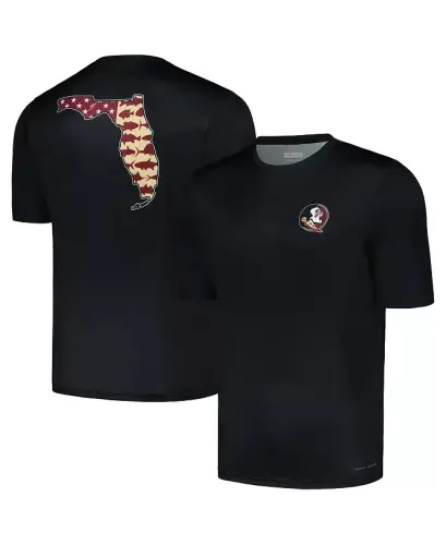 Men's Black Florida State Seminoles Terminal Tackle State Omni-Shade T-shirt-Black - 1