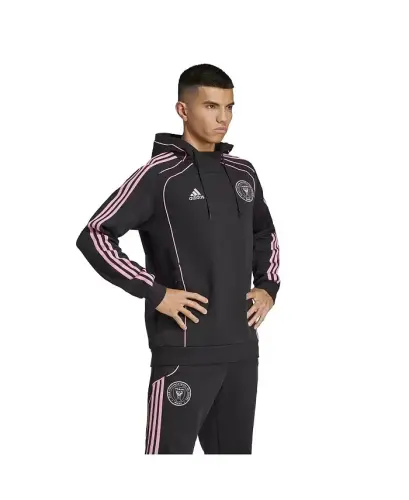 Men's Black Inter Miami CF 2025 Travel Pullover Hoodie-Black - 3