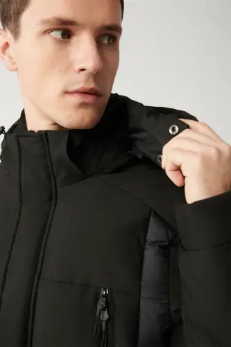 Men's Black Jacket - AVVA (1)