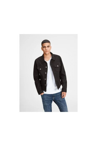 Men's Black Jean Jacket - Alvin JJ Jacket AKM 528 - JACK & JONES